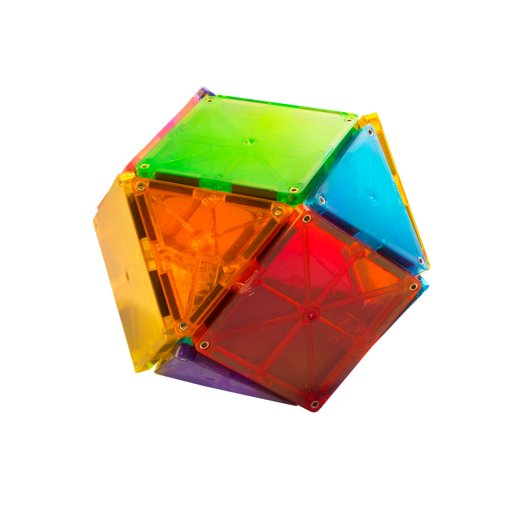 Magna-Tiles Classic Clear Colors 32 Piece Set for Creative Building and Artistic Play