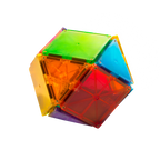 Magna-Tiles Classic Clear Colors 32 Piece Set for Creative Building and Artistic Play