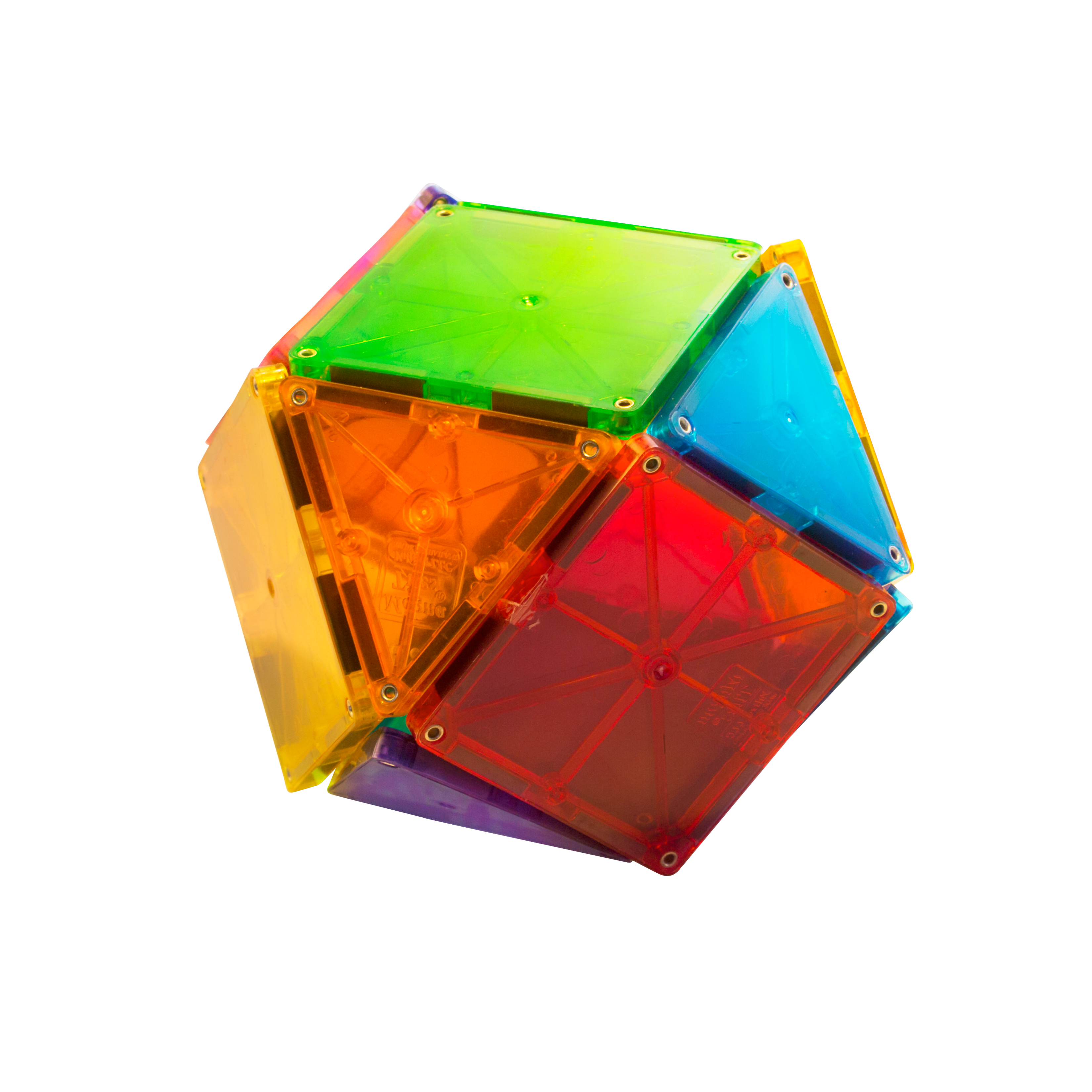 Magna-Tiles Classic Clear Colors 32 Piece Set for Creative Building and Artistic Play