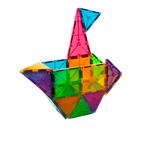Magna-Tiles Classic Clear Colors 32 Piece Set for Creative Building and Artistic Play