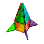 Magna-Tiles Classic Clear Colors 32 Piece Set for Creative Building and Artistic Play