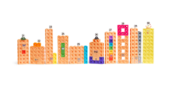 MathLink® Cubes Numberblocks® 21-30 Activity Set