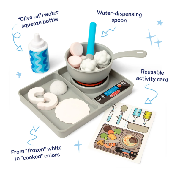 Melissa & Doug Simmer & Stir Stovetop Play Set with Color Changing Water WOW!