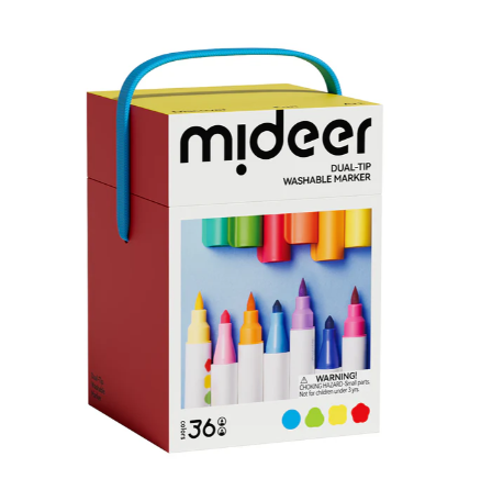 Mideer Dual-Tip Washable Marker 36 Colors